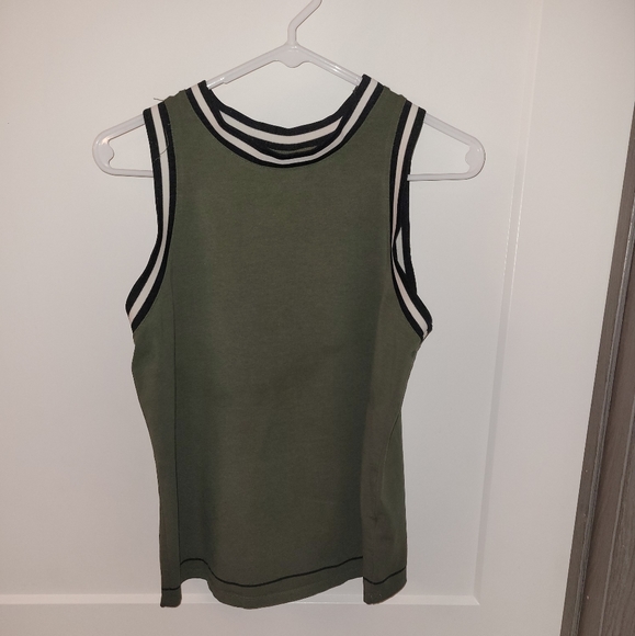 HUNTER For TARGET Green Tank Top Cotton Blend Sleeveless Woman's Size Medium M - Picture 1 of 2